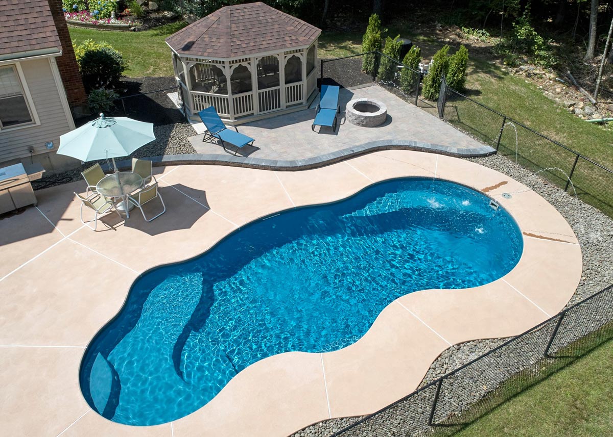 Fiji fiberglass pool, 15' x 34'